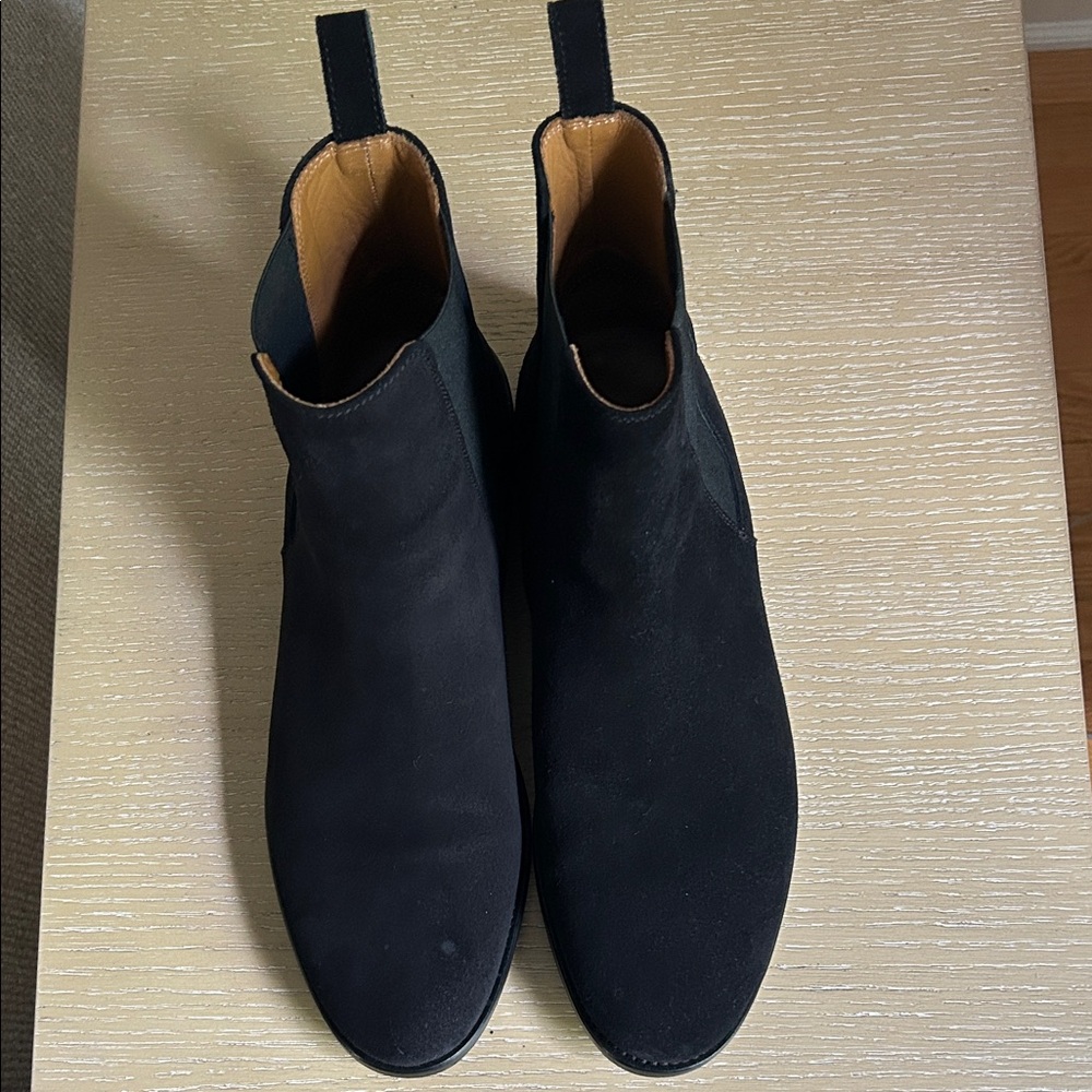 ORO Black Suede Men's Chelsea Boots